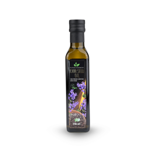 Bottle of Chia seed oil